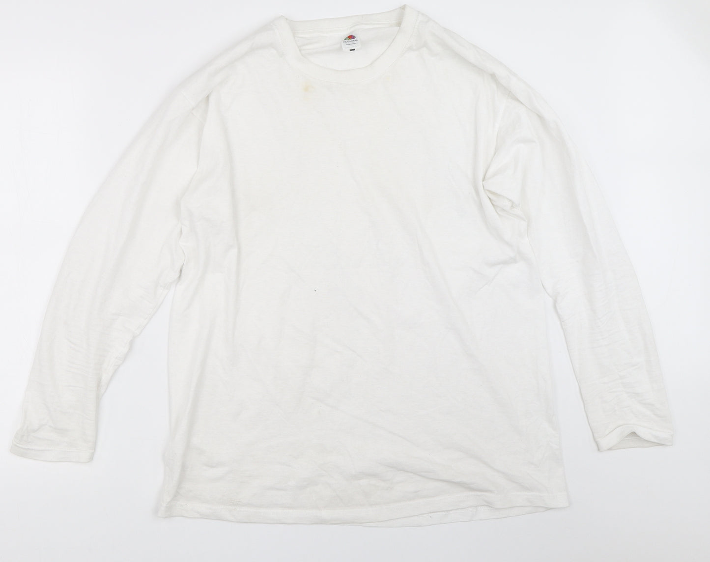 Fruit of the Loom Mens White    T-Shirt Size L