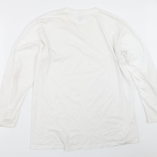 Fruit of the Loom Mens White    T-Shirt Size L
