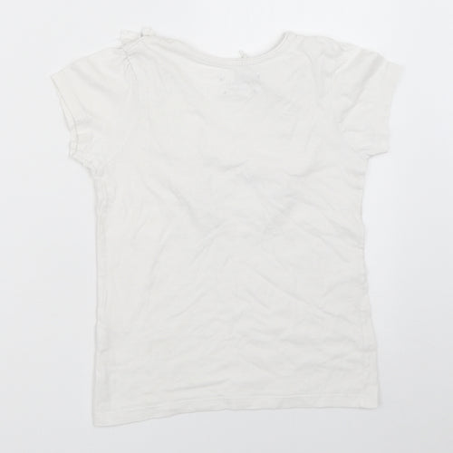 Primark Girls White   Basic T-Shirt Size 7-8 Years