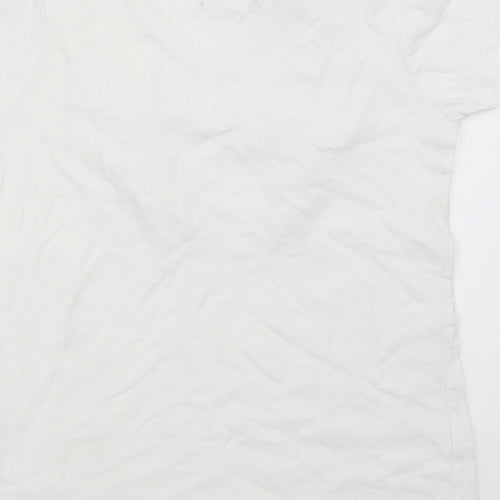 Primark Girls White   Basic T-Shirt Size 7-8 Years