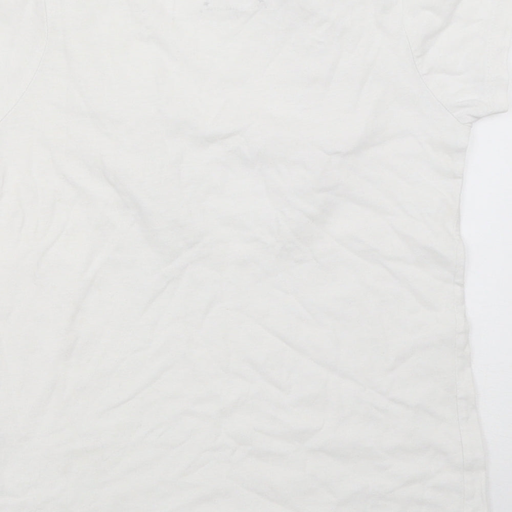 Primark Girls White   Basic T-Shirt Size 7-8 Years