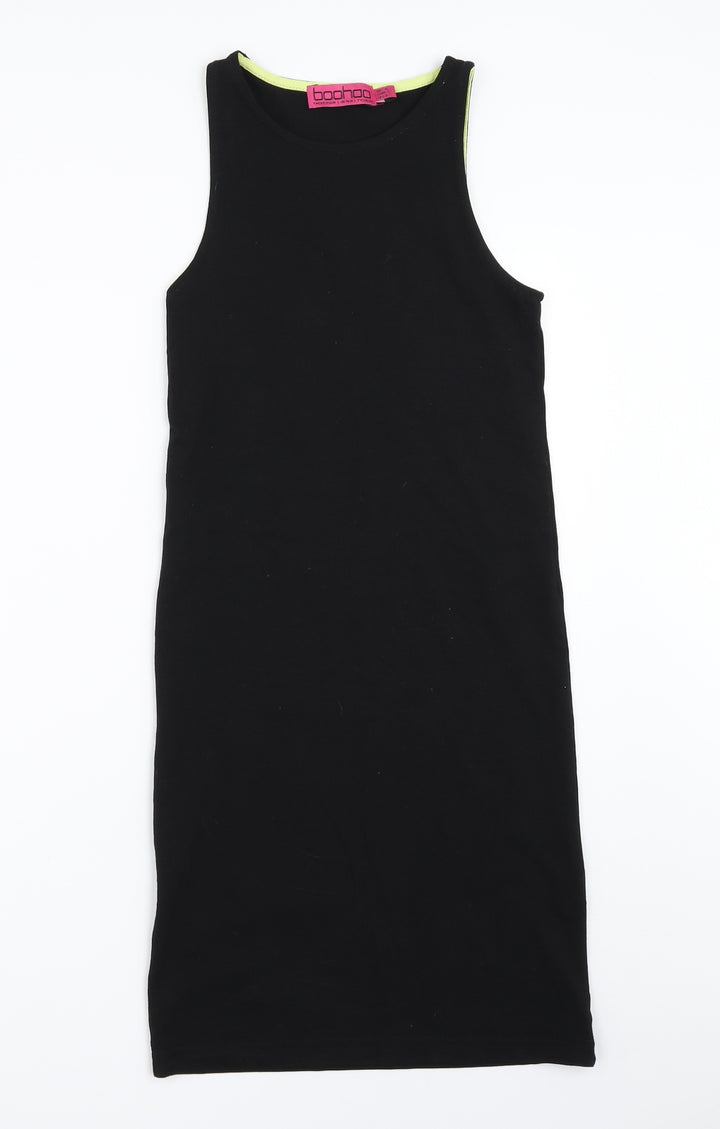 Boohoo Womens Black Bodycon Size 4