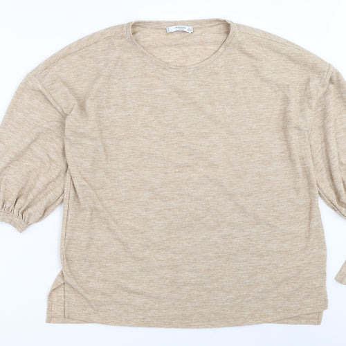 Mango Womens Beige   Pullover Jumper Size S