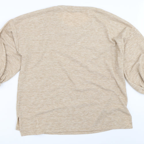 Mango Womens Beige   Pullover Jumper Size S