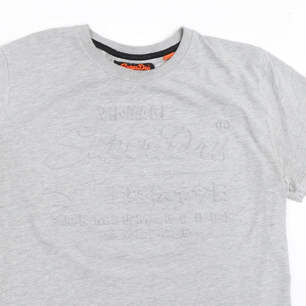Superdry Mens Grey    T-Shirt Size XL