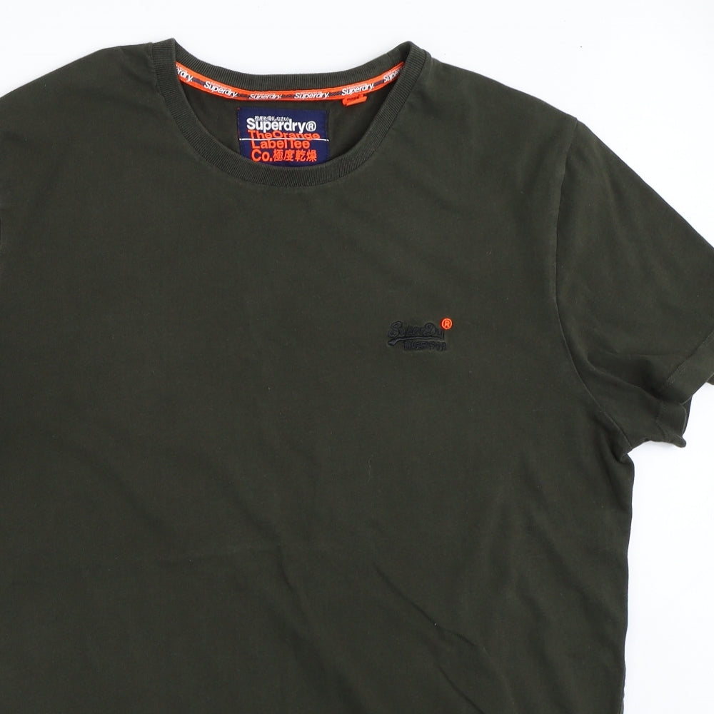 Superdry Mens Green    T-Shirt Size 2XL