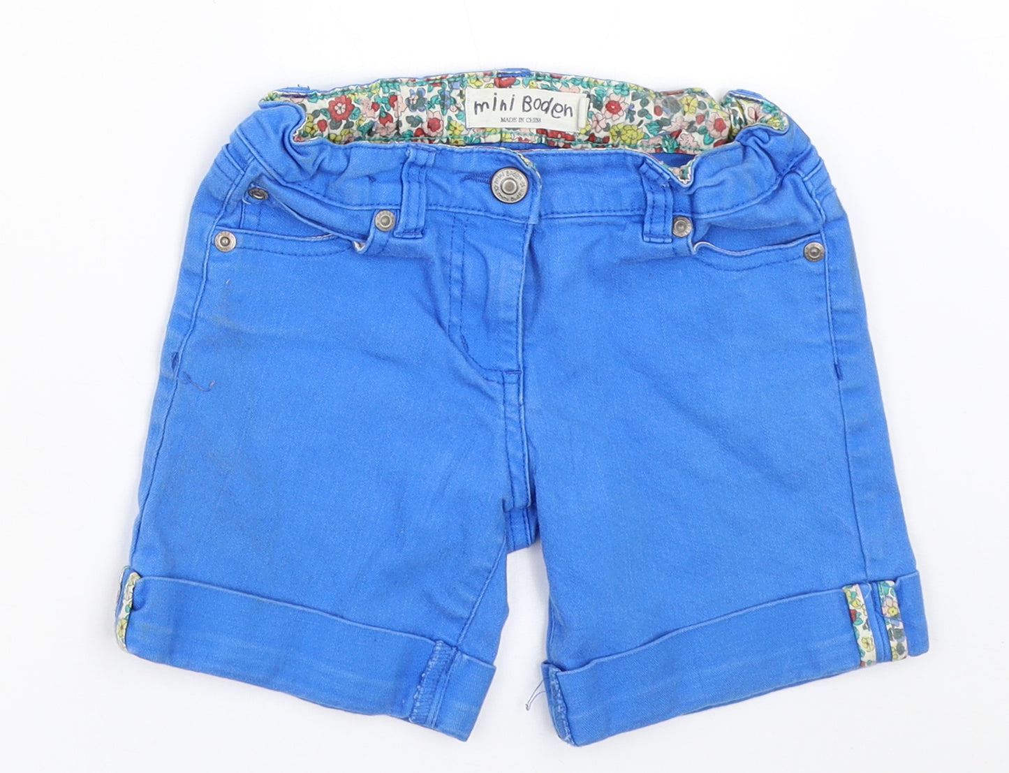 Mini Boden Girls Blue   Hot Pants Shorts Size 8 Years
