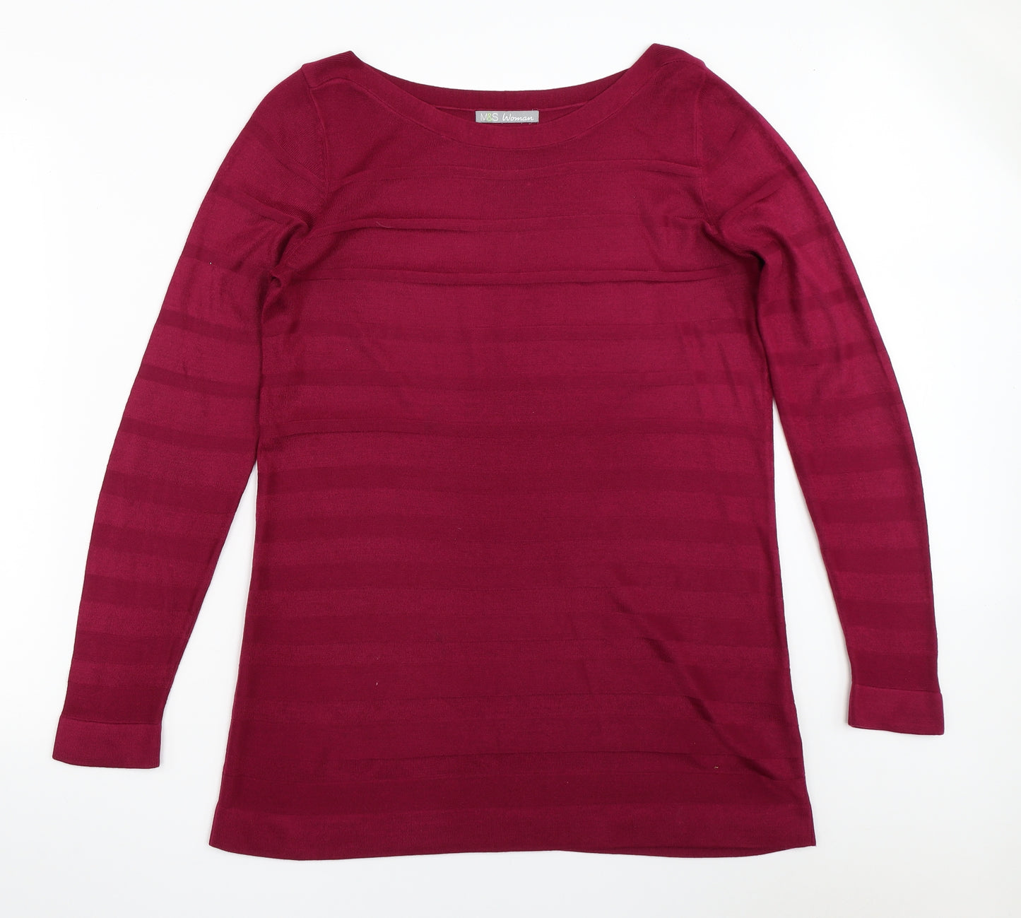 Marks and Spencer Womens Purple   Pullover Jumper Size 12