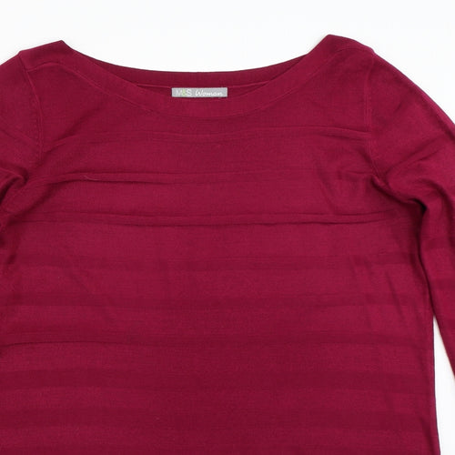Marks and Spencer Womens Purple   Pullover Jumper Size 12