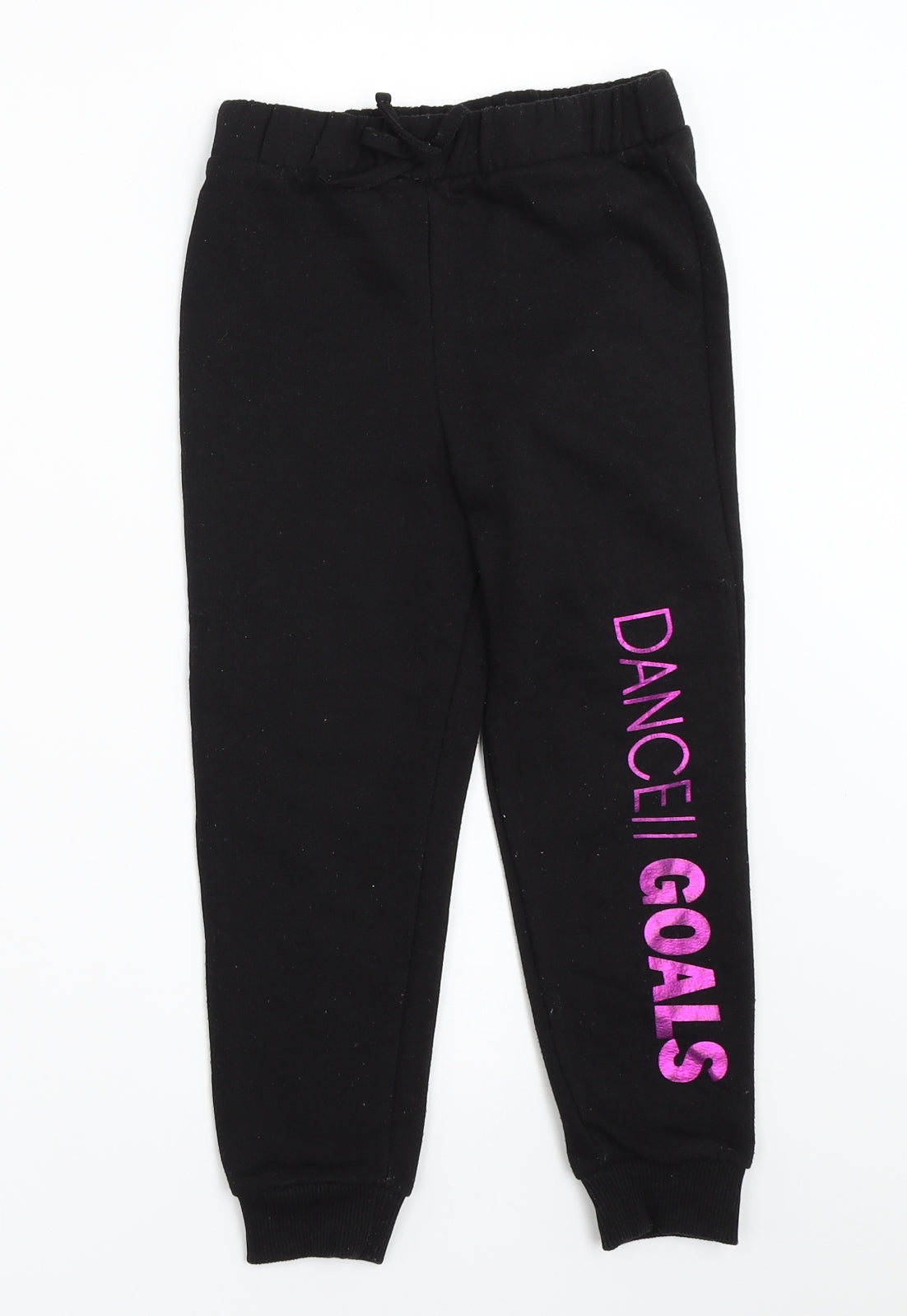 Matalan Girls Black   Jogger Trousers Size 5 Years