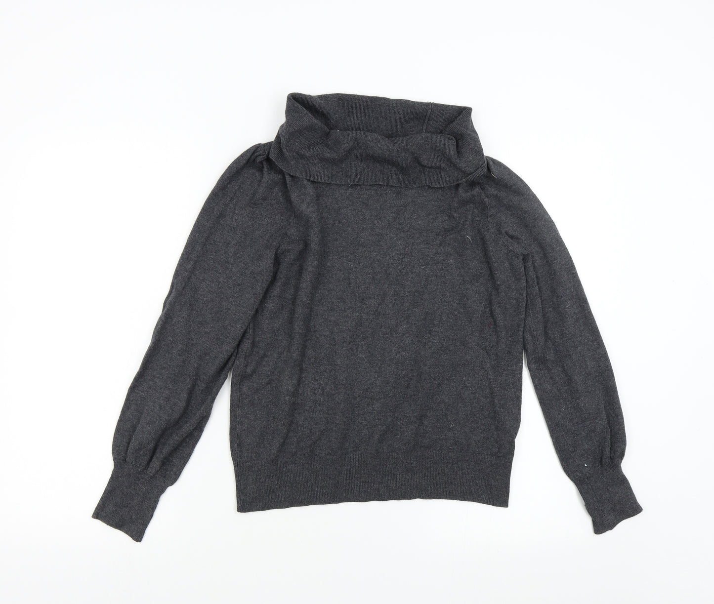 m&s Womens Grey  Knit Pullover Jumper Size 14