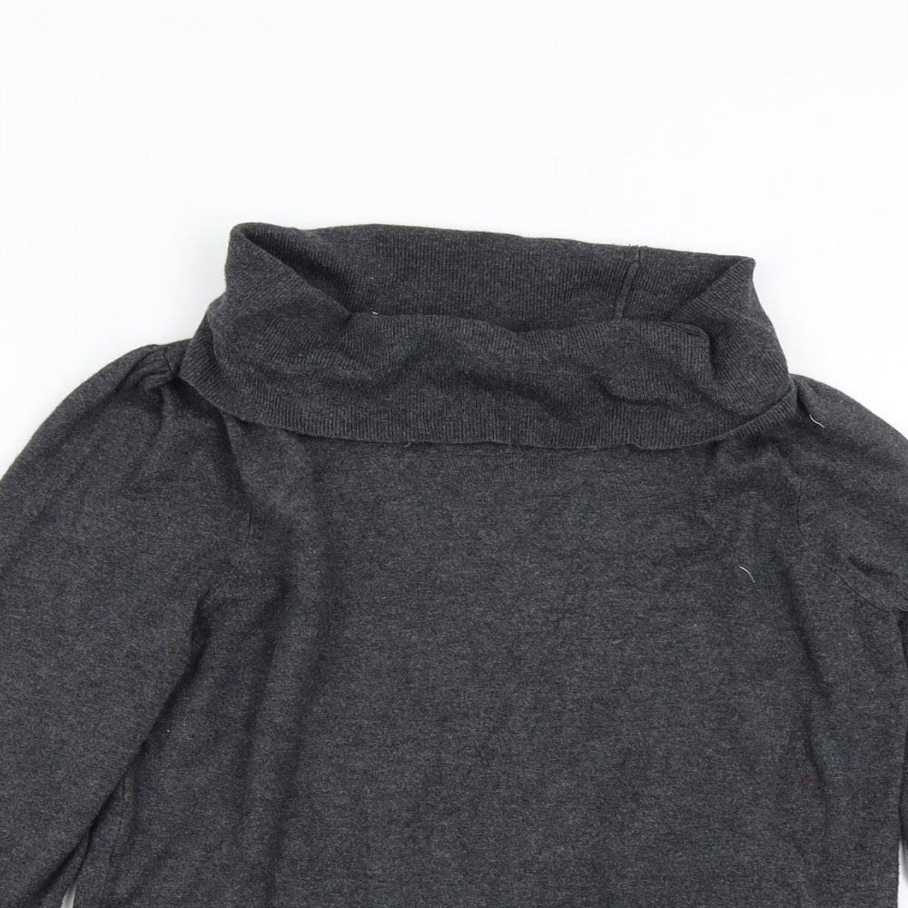 m&s Womens Grey  Knit Pullover Jumper Size 14