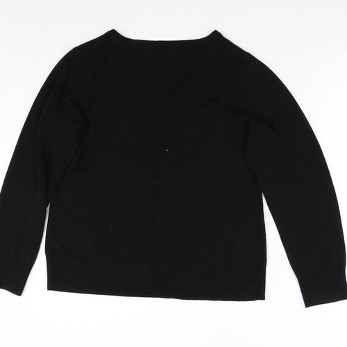 BHS Mens Black  Knit Pullover Jumper