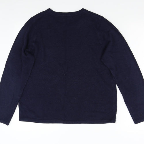 M&S Womens Blue   Pullover Jumper Size 16