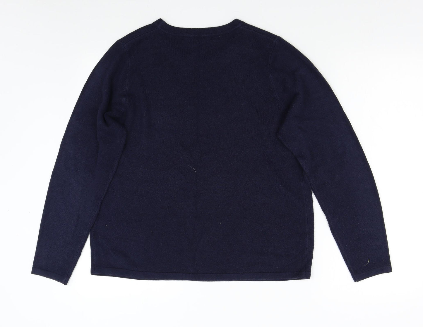 M&S Womens Blue   Pullover Jumper Size 16