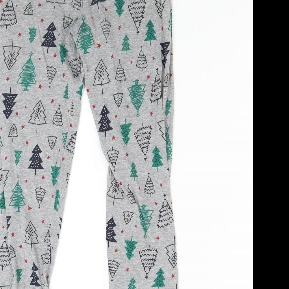 Primark Boys Grey Solid   Pyjama Pants Size 9-10 Years  - Trees