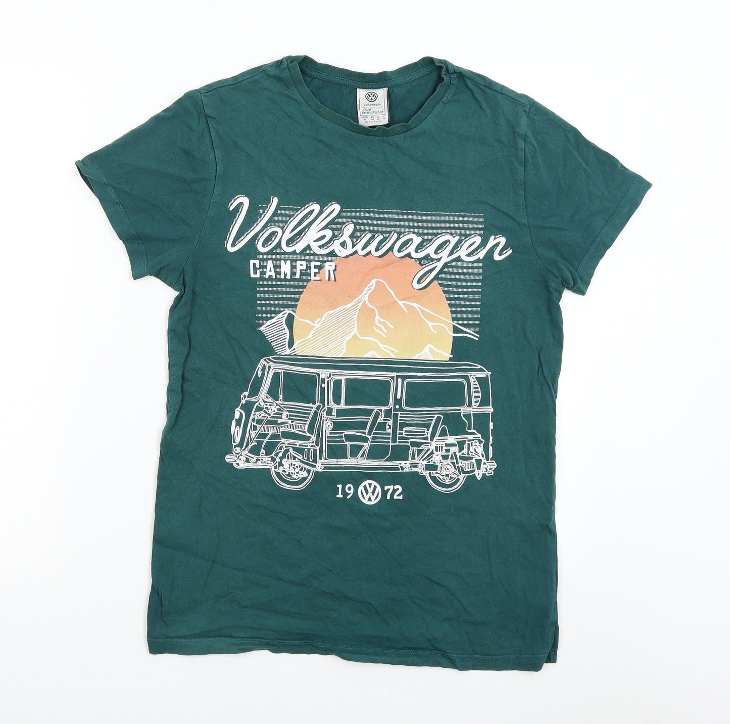 Primark Mens Green    T-Shirt Size M  - Volkswagen Camper 1972