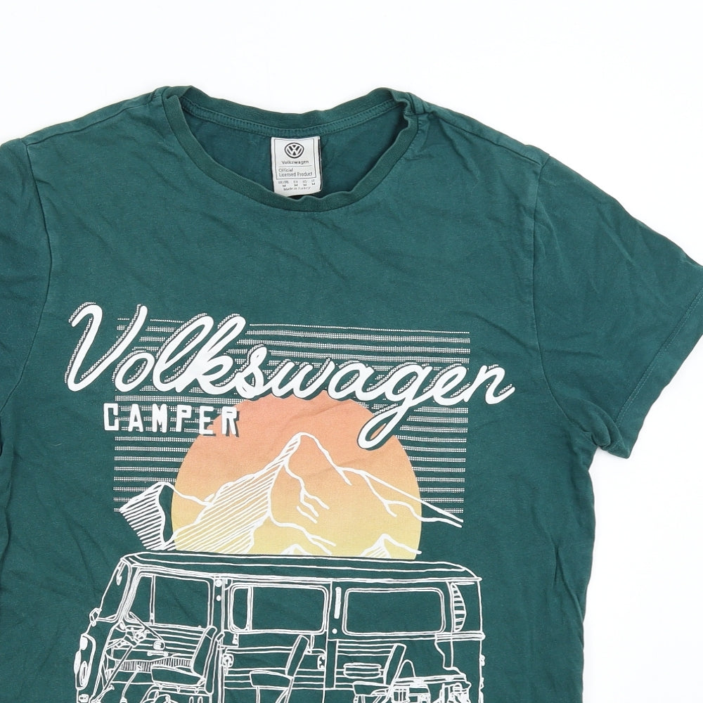 Primark Mens Green    T-Shirt Size M  - Volkswagen Camper 1972