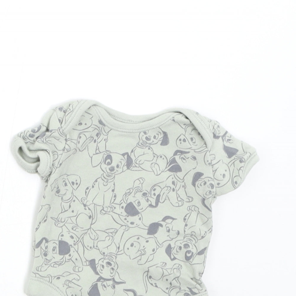 George Baby Green   Babygrow One-Piece Size 0-3 Months  - Disney 101 Dalmatians