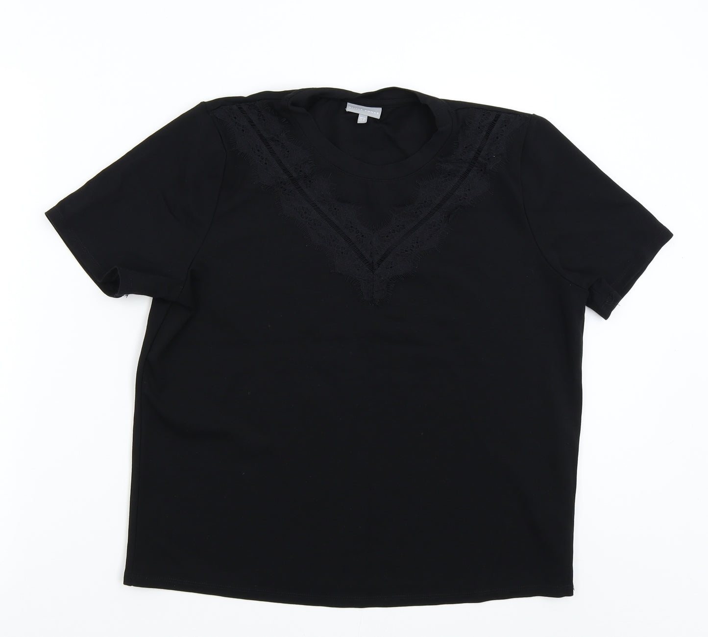Oliver Bonas Womens Black   Basic T-Shirt Size 14