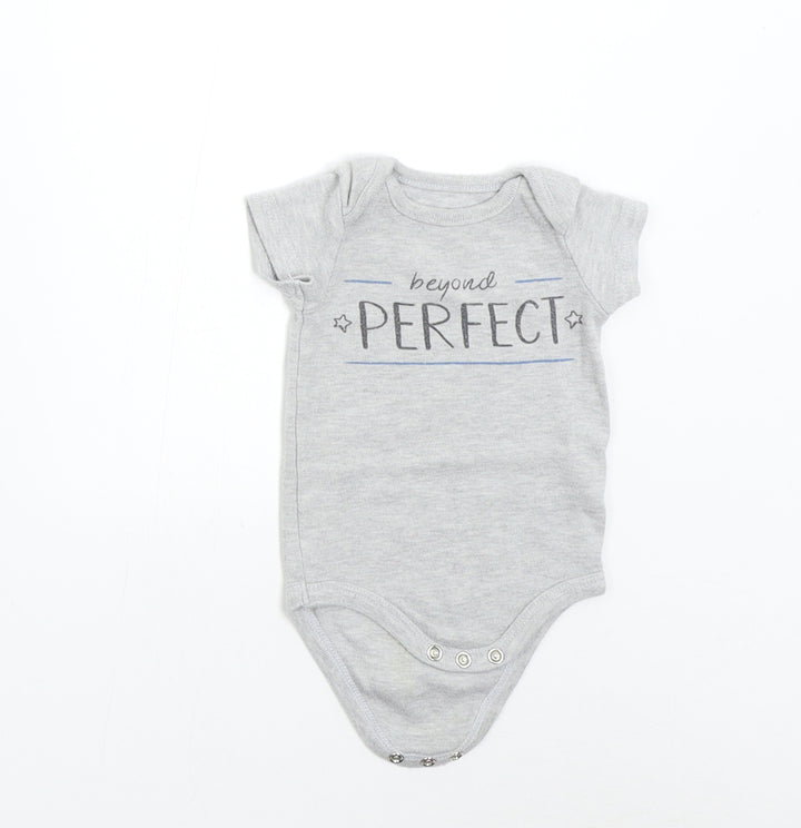 Studio Retail Baby Grey Babygrow One-Piece Size 0-3 Months - Beyond Perfect