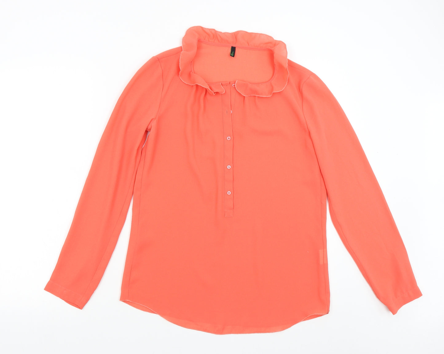 Benetton Womens Orange   Basic Blouse Size S