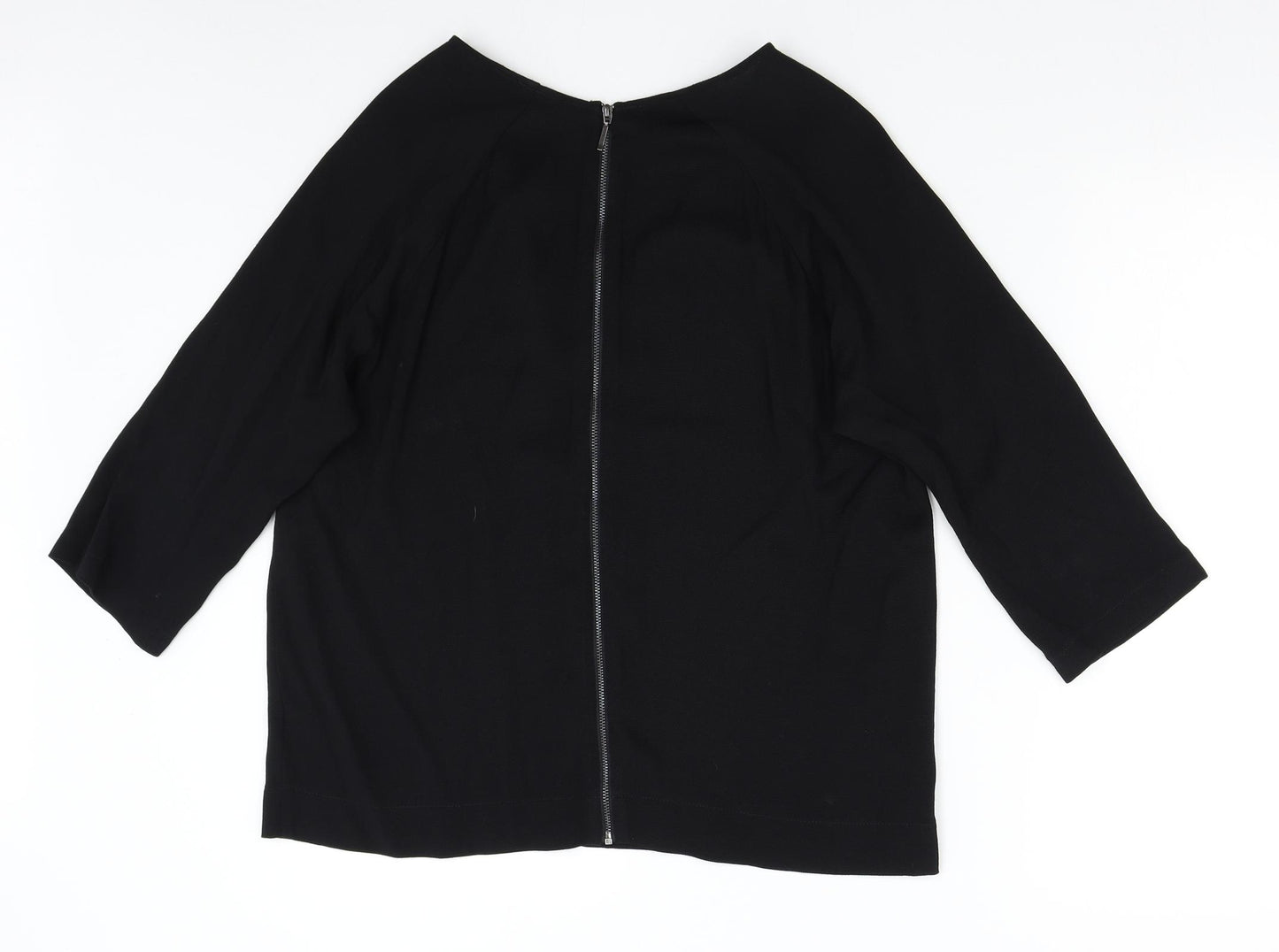 Topshop Tall Womens Black   Basic Blouse Size 10