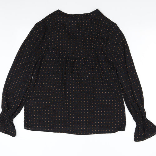 Warehouse Womens Black   Basic Blouse Size 12  - Hearts