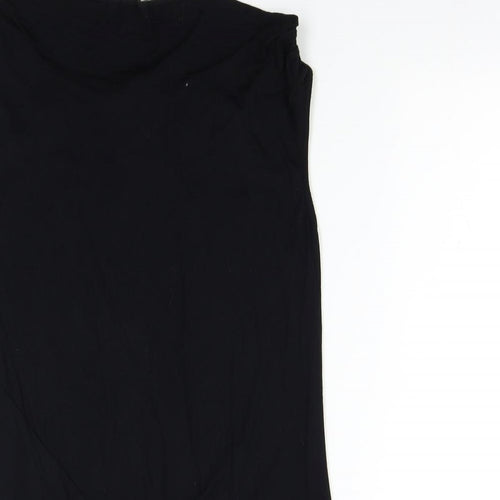 David Emanuel Womens Black   Basic T-Shirt Size 14