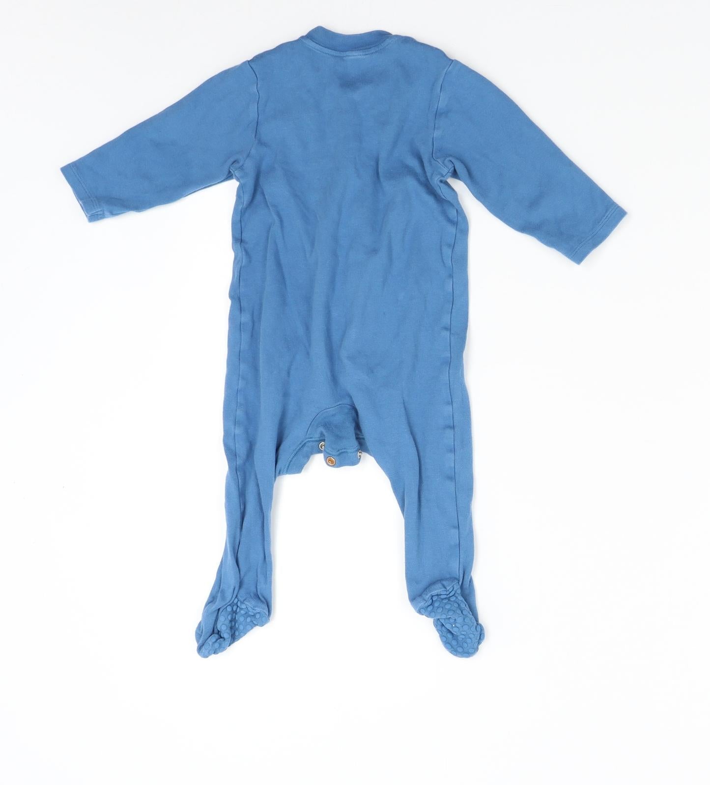 M&S Baby Blue   Babygrow One-Piece Size 9-12 Months  - Bear