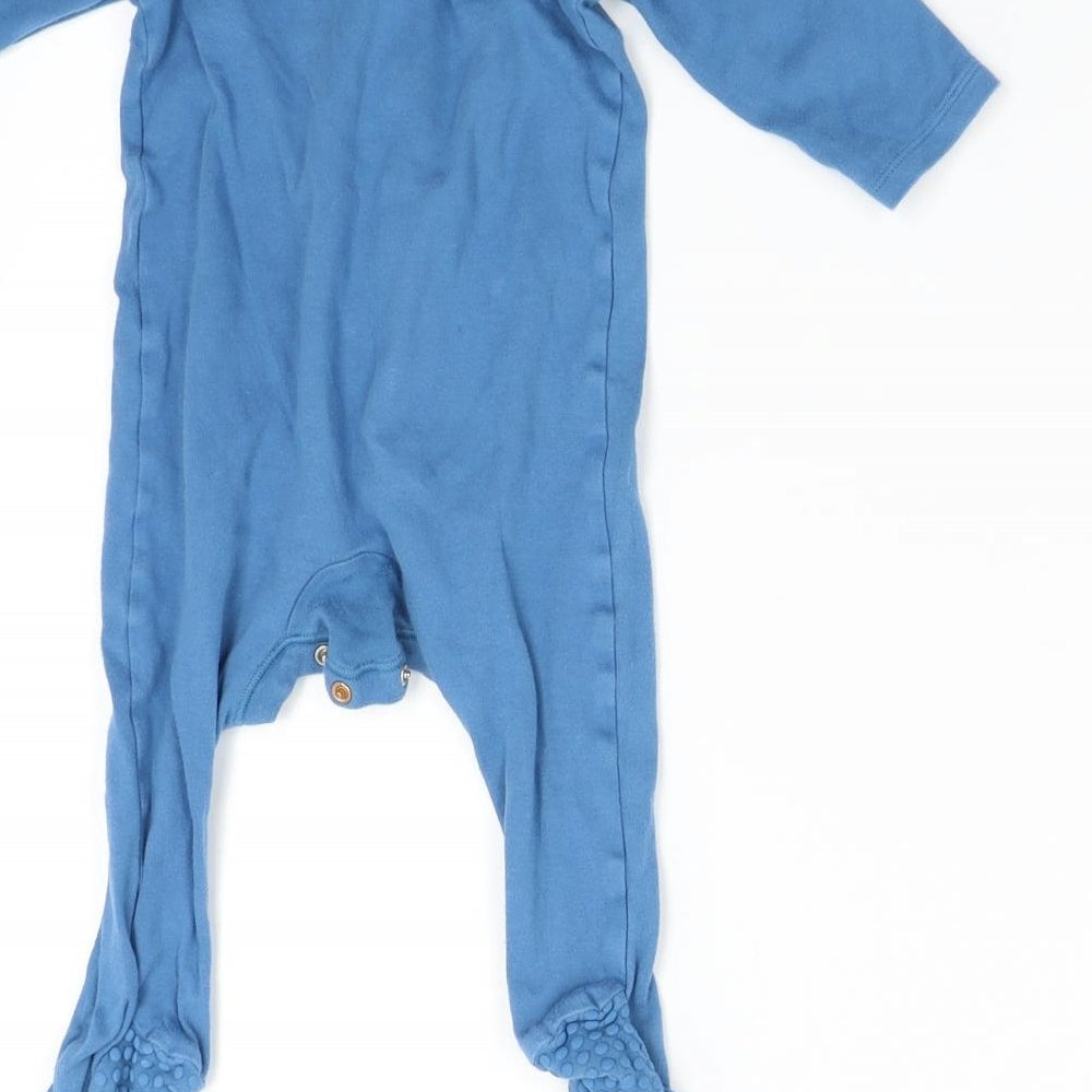 M&S Baby Blue   Babygrow One-Piece Size 9-12 Months  - Bear