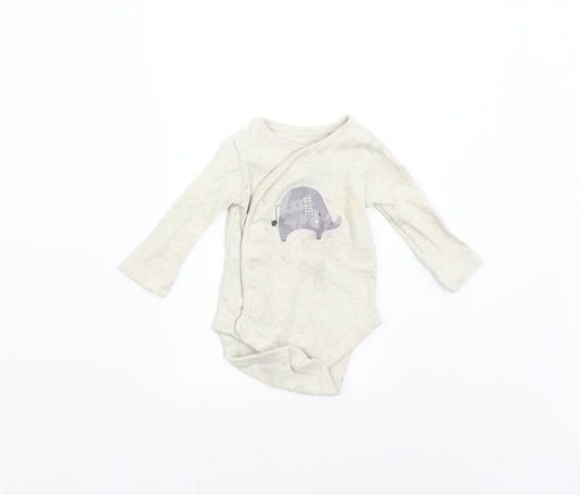 George Baby Beige   Babygrow One-Piece Size 0-3 Months  - Elephant