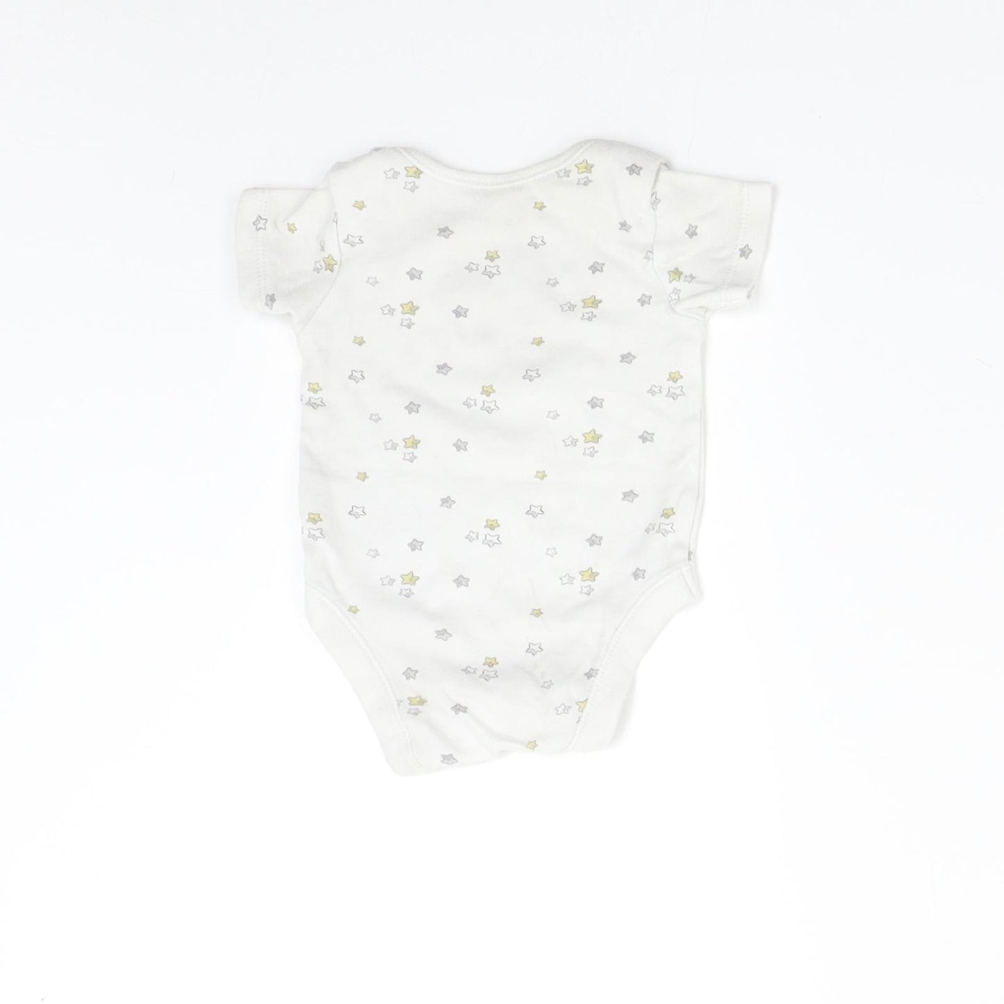 George Baby Grey   Babygrow One-Piece Size 0-3 Months  - Stars Made with Love