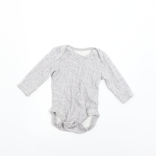 George Baby Grey Flecked  Babygrow One-Piece Size 0-3 Months