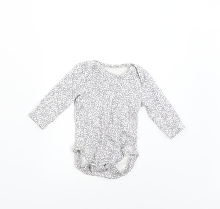 George Baby Grey Flecked Babygrow One-Piece Size 0-3 Months