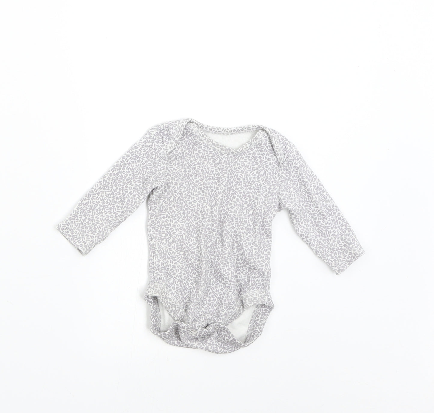 George Baby Grey Flecked  Babygrow One-Piece Size 0-3 Months