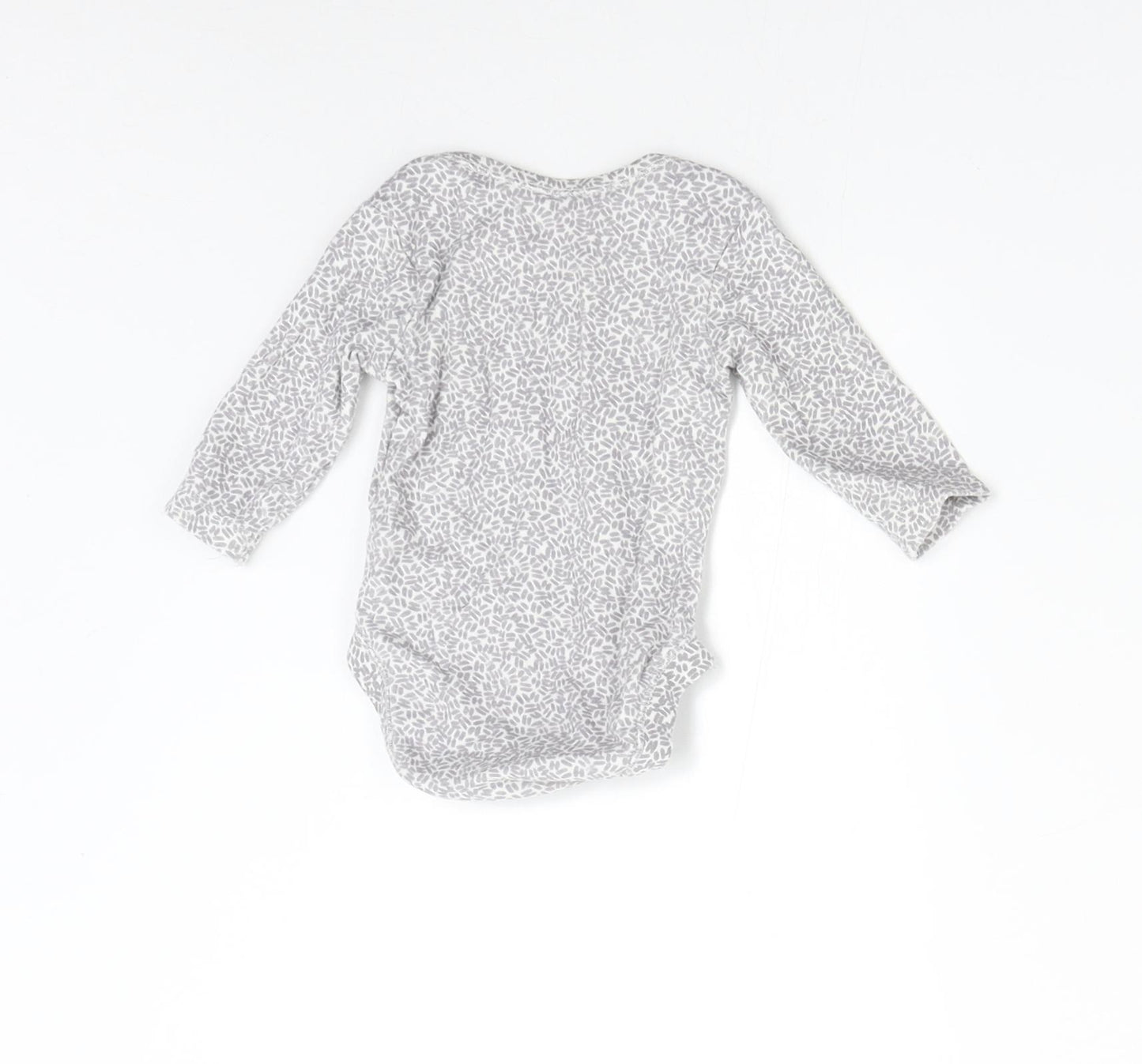 George Baby Grey Flecked  Babygrow One-Piece Size 0-3 Months