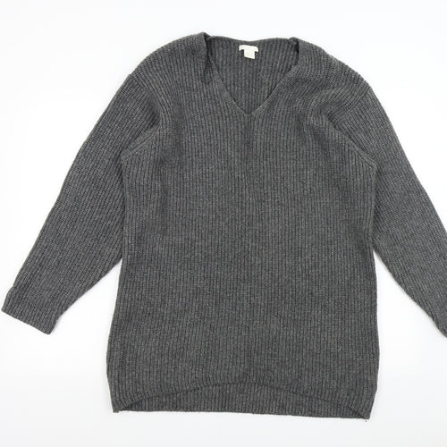 H&M Mens Grey  Knit Pullover Jumper Size S