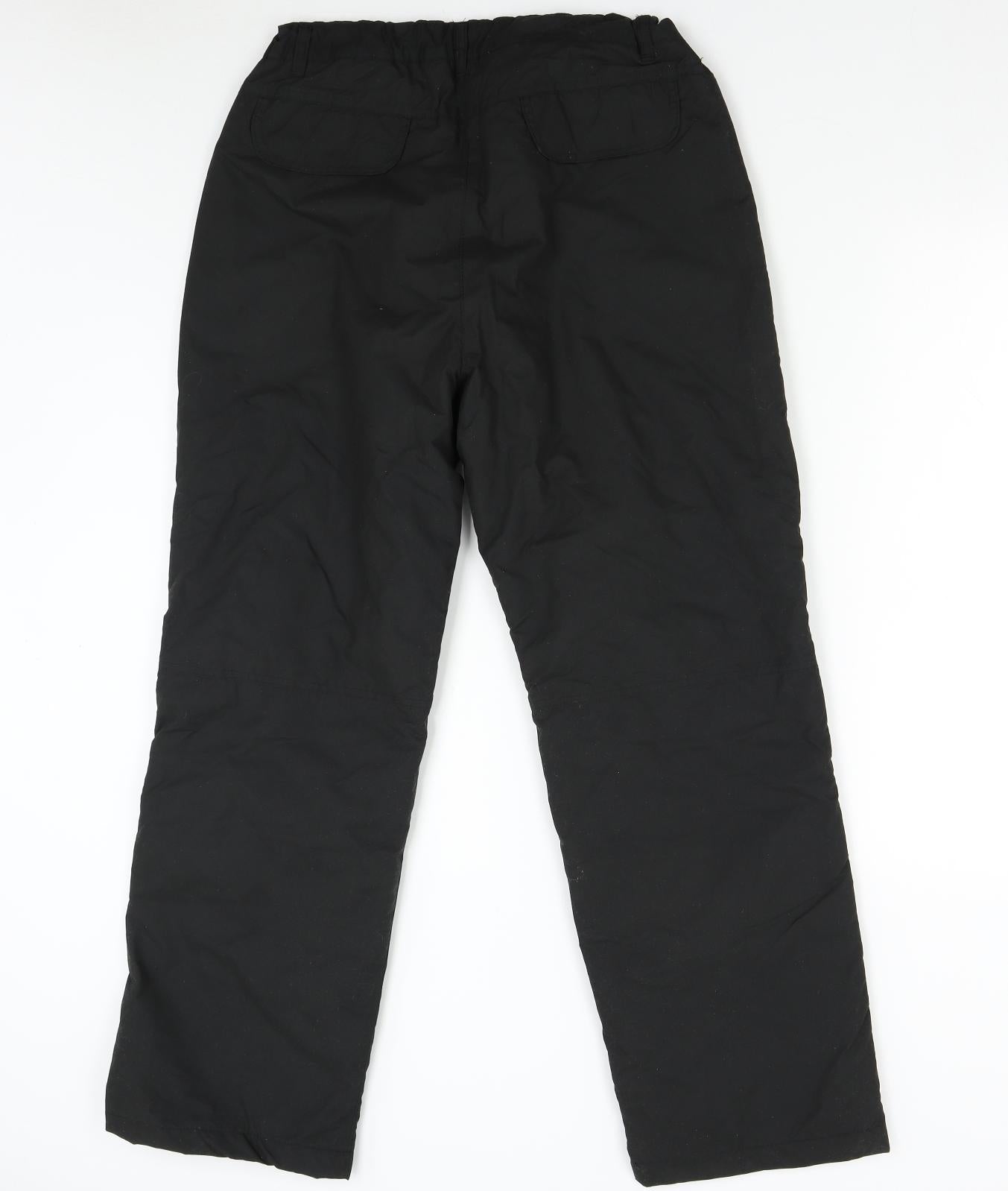 Crane Womens Black   Windbreaker Trousers Size M L28 in