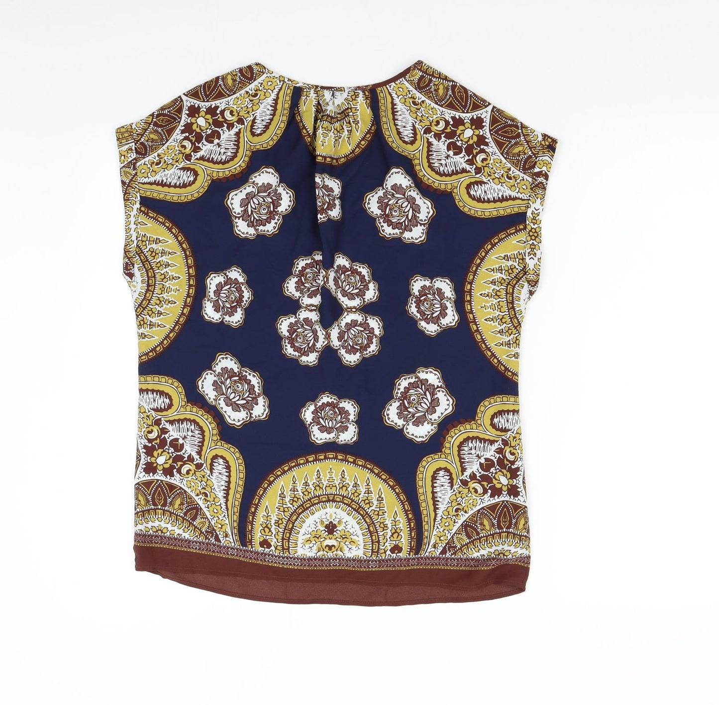 NEXT Womens Multicoloured Geometric  Basic Blouse Size 8