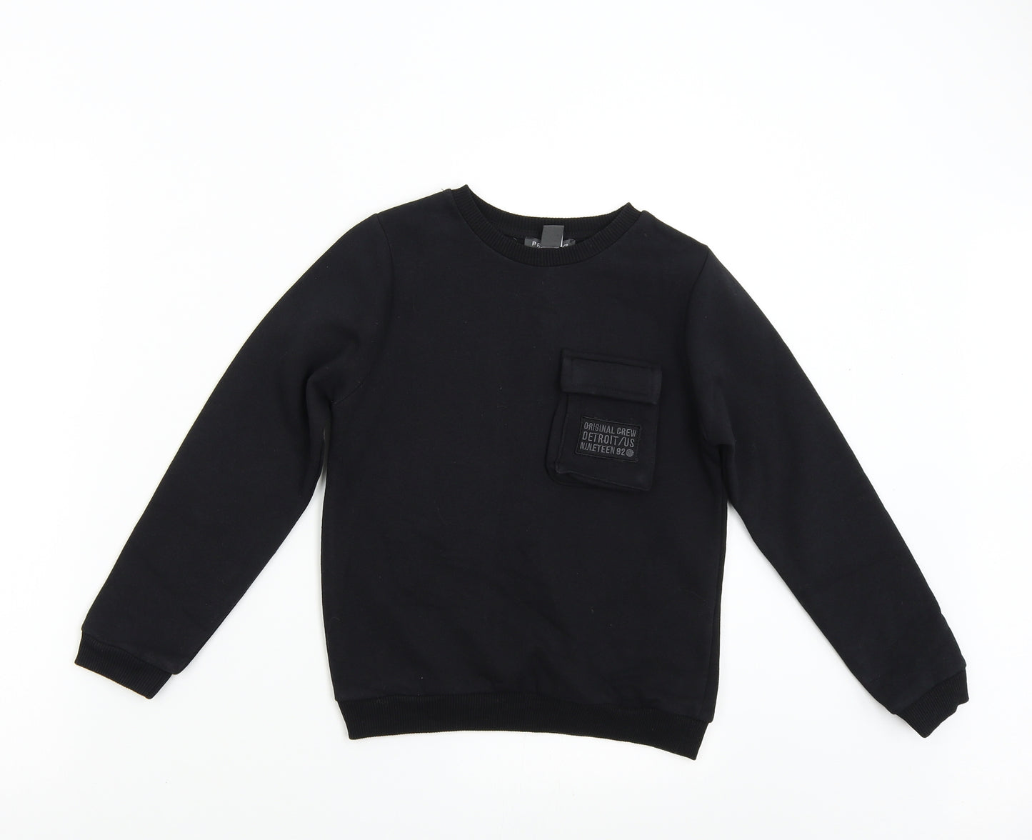 Primark Boys Black   Pullover Sweatshirt Size 9-10 Years