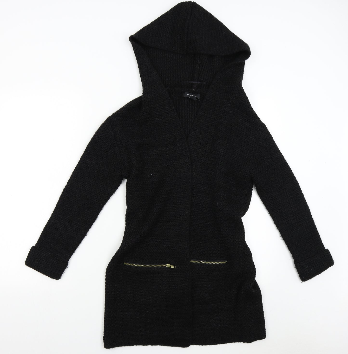Primark Womens Black  Knit Cardigan Jumper Size S