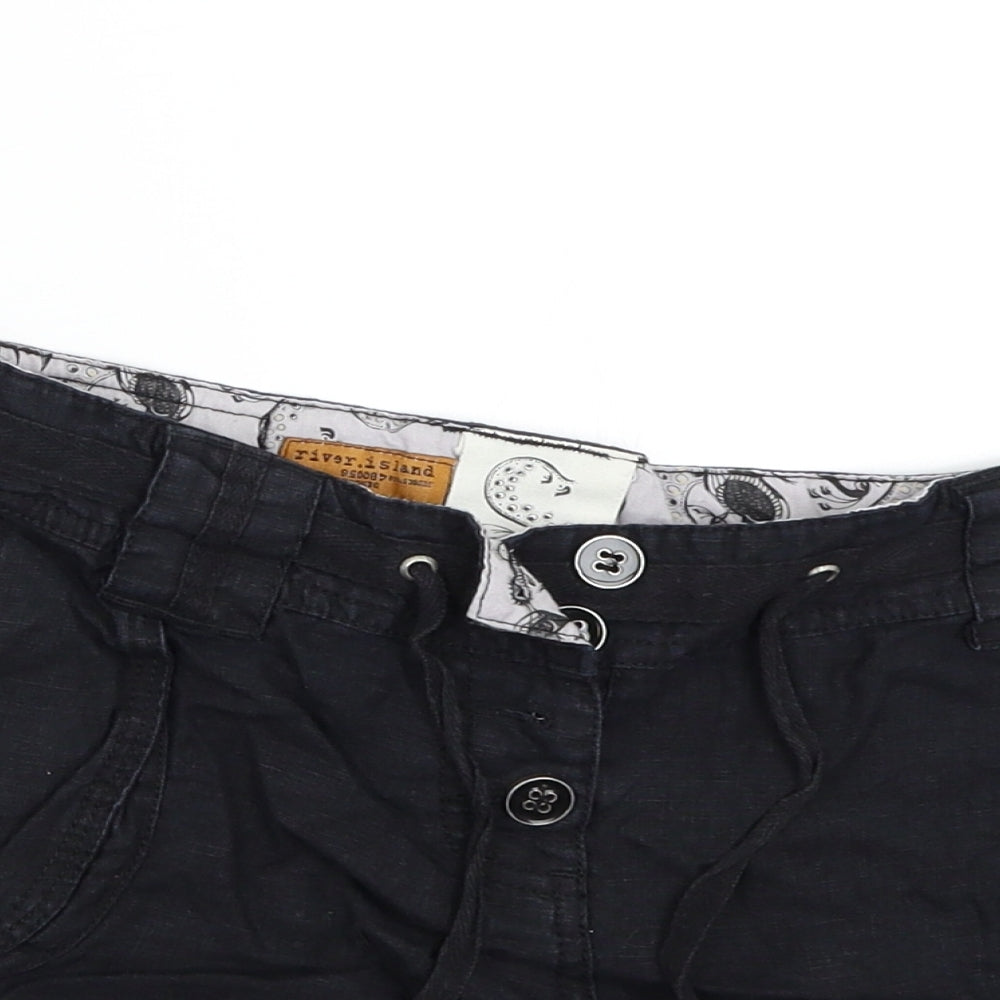 River Island Womens Black   Hot Pants Shorts Size 14
