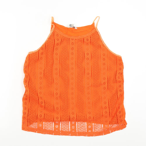 Peacock's Womens Orange   Basic Tank Size 14