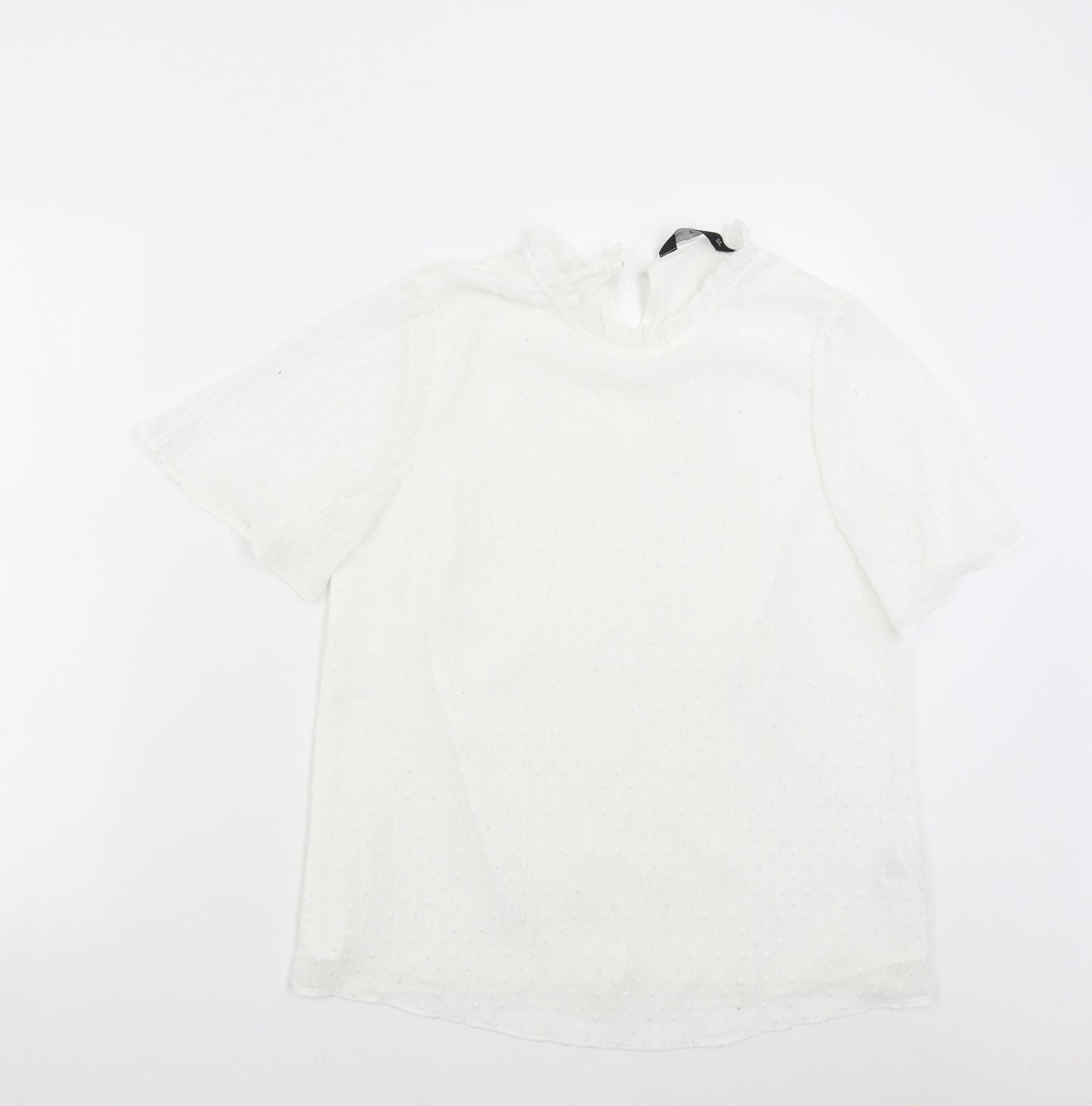 F&F Womens White   Basic Blouse Size 12