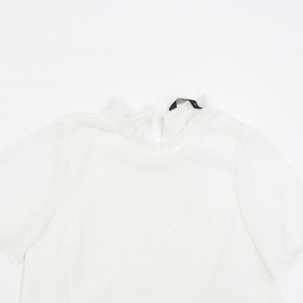 F&F Womens White   Basic Blouse Size 12