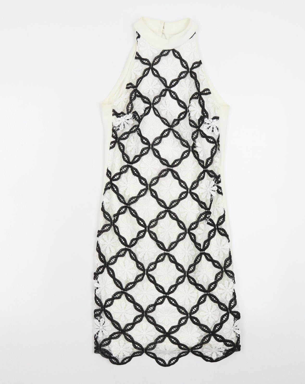 Ariana Lipsy Womens Ivory Floral  Slip Dress  Size 4