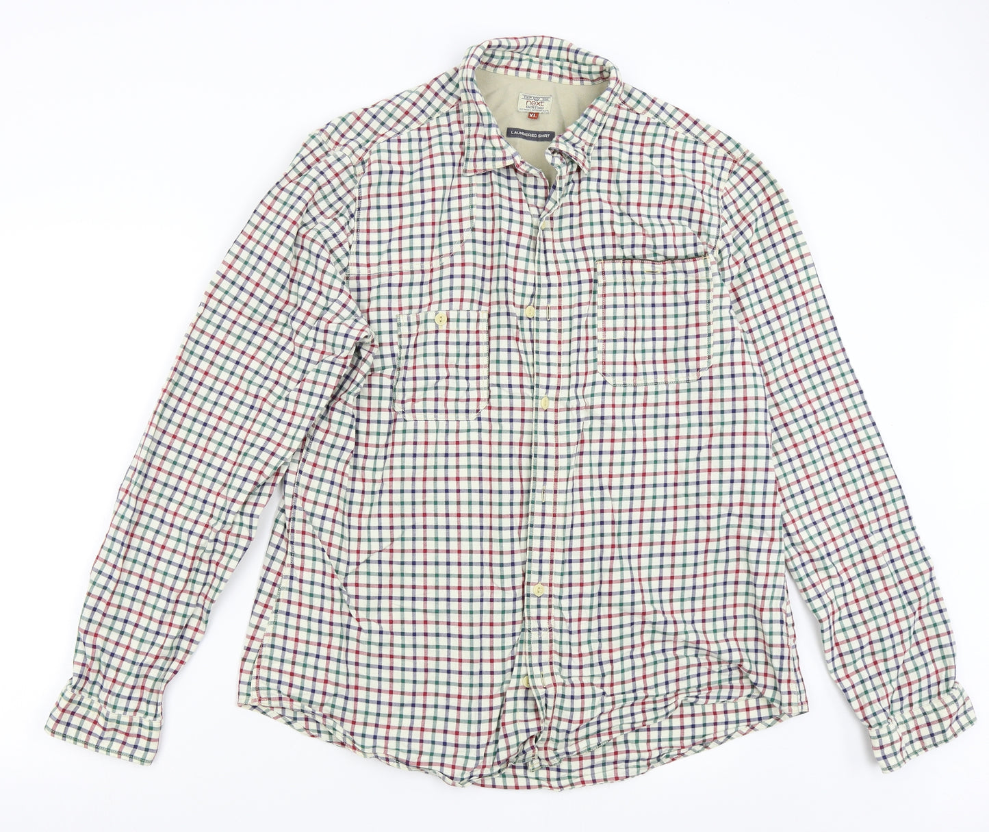 NEXT Mens Multicoloured Check   Button-Up Size XL