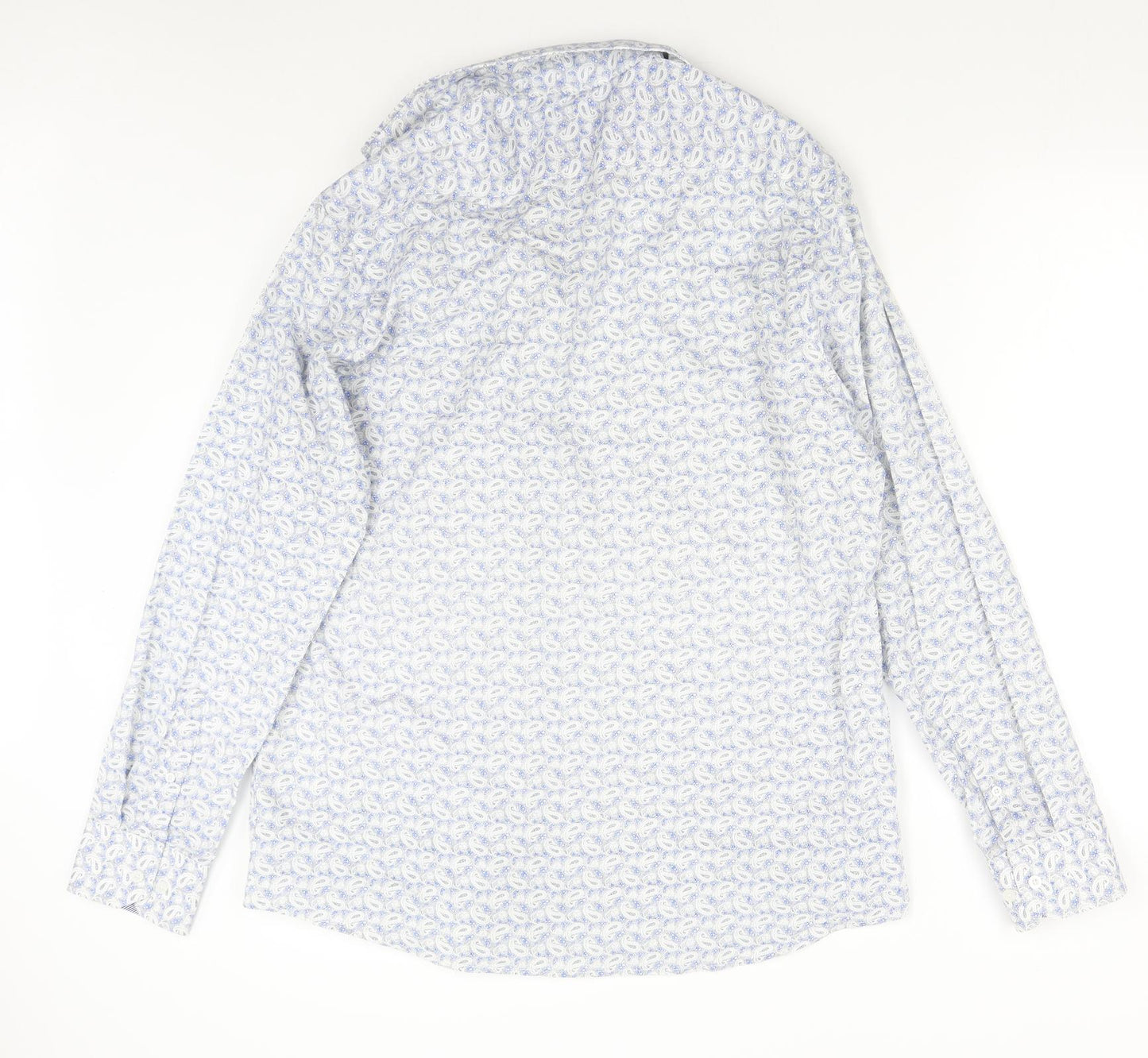 Joe Browns Mens Blue Paisley   Button-Up Size XL
