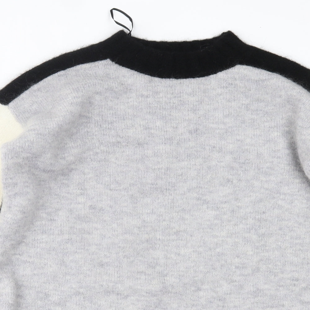 H&M Womens Grey   Pullover Jumper Size XS